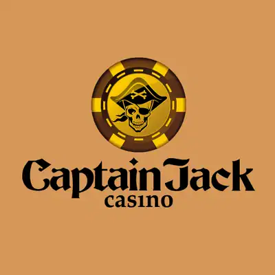 Captain Jack Casino logo with skull and pirate hat.